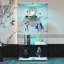 Vitrine à deux portes avec 4 lumières DEL et porte vitrée