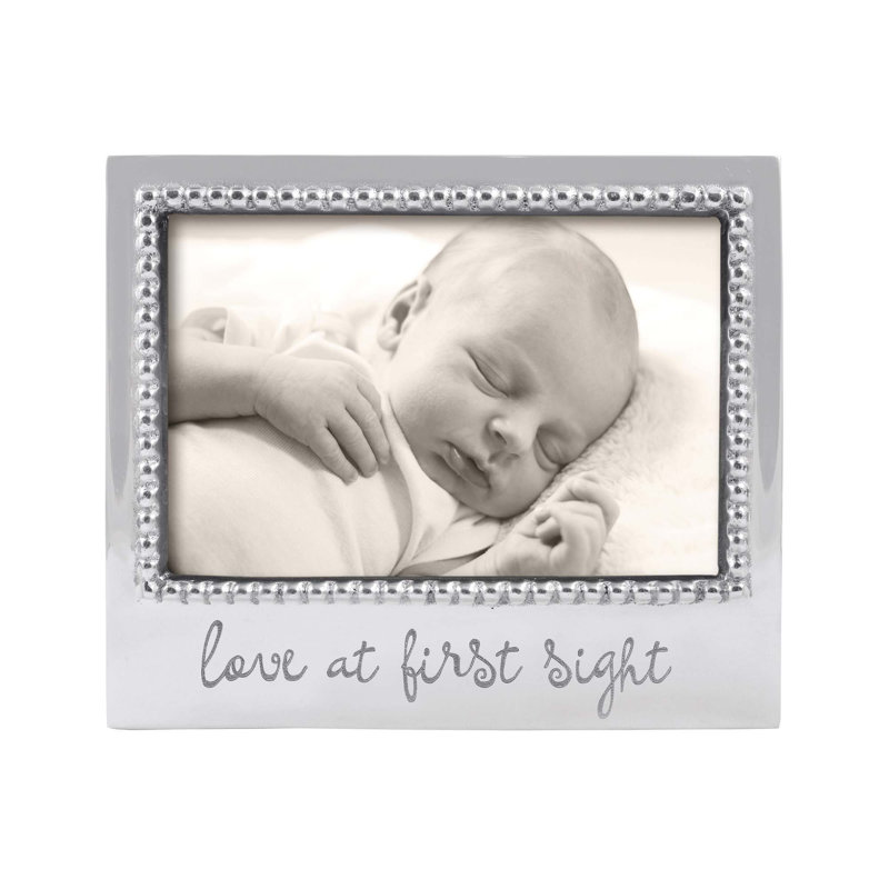 Expressions Silver Metal Beaded Picture Frame