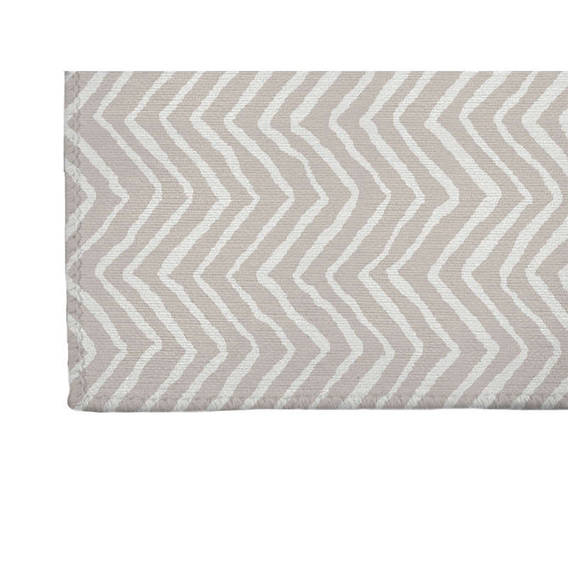 Chevron Snug Non-Slip Outdoor Rug, Runner 2'6" x 8'
