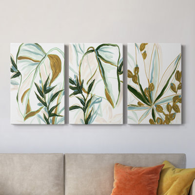 " Tropical Impromptu II " 3 - Pieces Painting Print