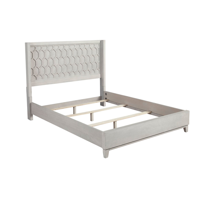 Lit standard en bois massif Klinger, Grand
