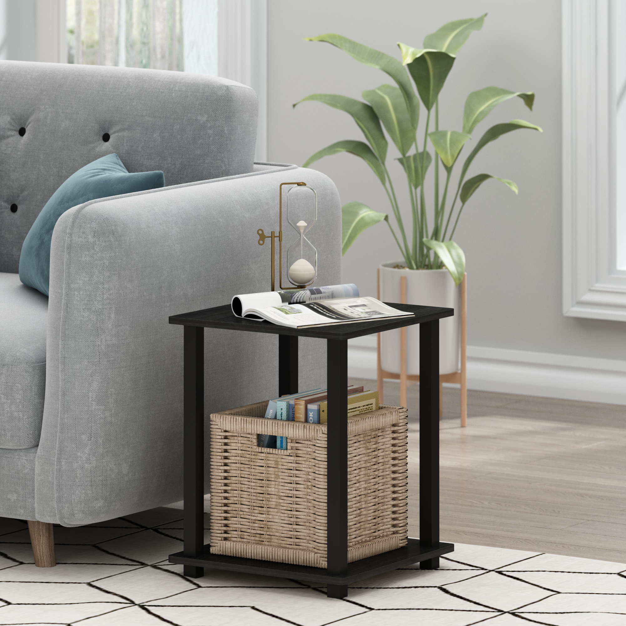 Tribesigns Side Table for Living Room, Round End Table Small