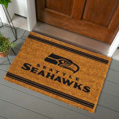 Seattle Seahawks Large One Color Coir Mat, 36"x24"