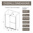 Single Sliding Shower Door, 1/5 inch Thick Clear Tempered Glass Shower Door with Stainless Steel Handle