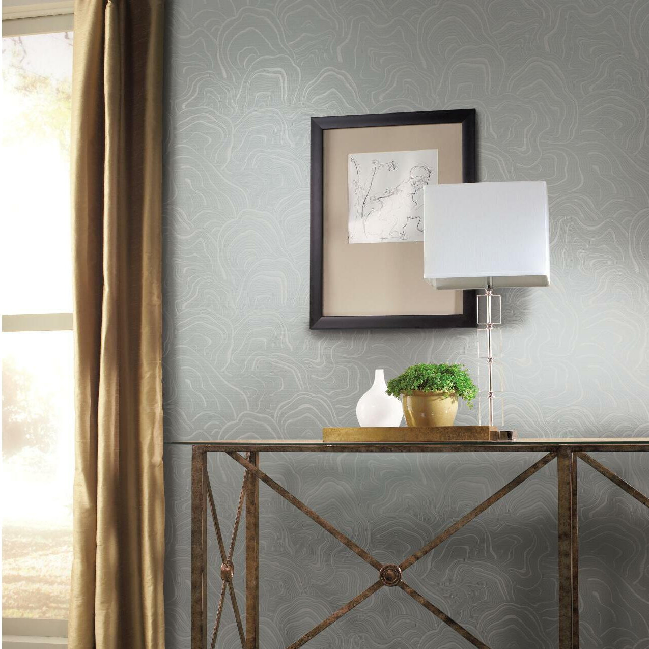 Nessa Abstract Wallpaper, Gray