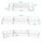 Acrylic Monitor Stand Riser,Dual Monitor Stand With Adjustable Length And Angle,3 Shelf