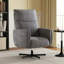 Fauteuil inclinable électrique pivotant, inclinable électrique avec charge USB et de type C, fauteuil d'appoint rembourré en velours pivotant à 360 °, pour le bureau à domicile et le salon, facile à assembler-1108931119