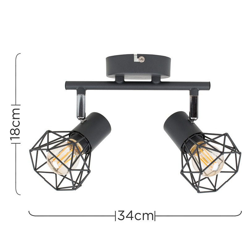 Kenny 34cm 2 -Light Track Kit, No