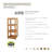 Ellie-Maye Teak Bathroom Shelves
