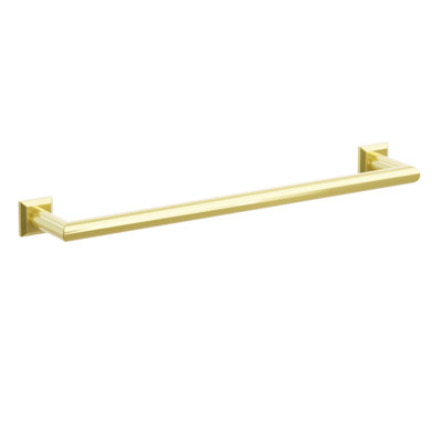Modern Tubular Brass Towel Bar