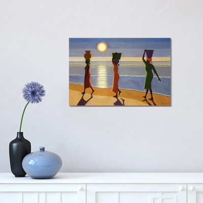 By The Beach by Tilly Willis - Wrapped Canvas Painting