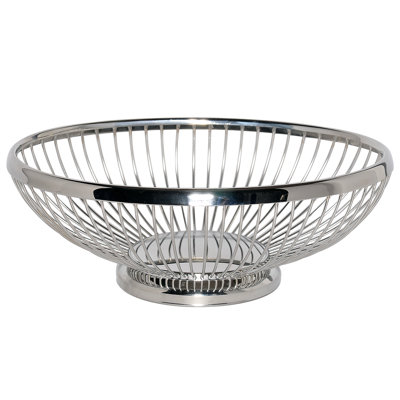 Stainless Steel 9 " Bread Basket