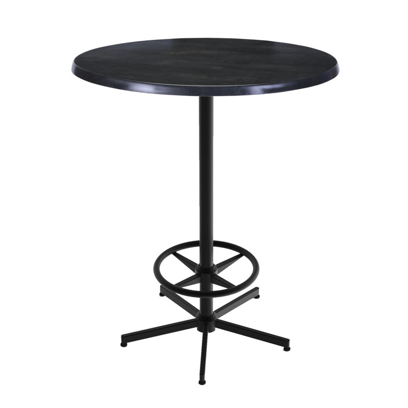 42" Tall, Indoor/Outdoor Table, 30" L x 30" W, Black Steel