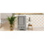 Meuble-lavabo de 20 po avec lavabo en céramique, porte à fermeture en douceur, tablette ajustable en forme de U, tiroir de compartiment et support de porte, style moderne, conception peu encombrante-1904010430