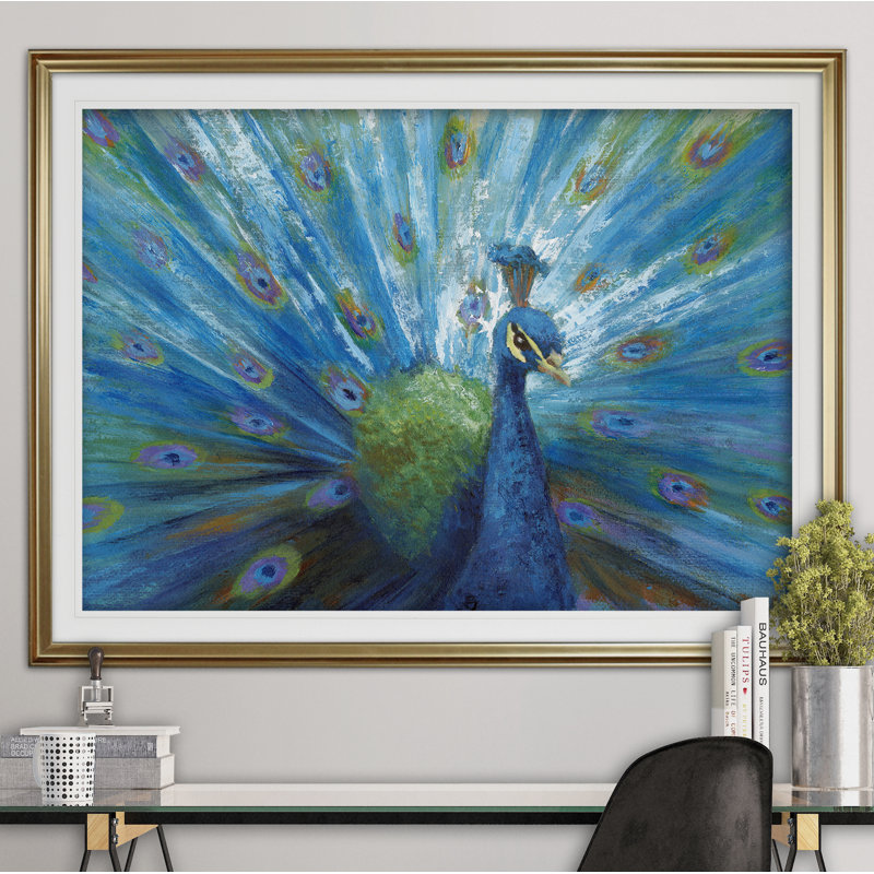 Majestic - cadre photo, reproduction d'art, H 30 po x l 40 po x P 1,5 po, Or