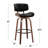Lakyia Swivel Upholstered Counter Stool-90954877
