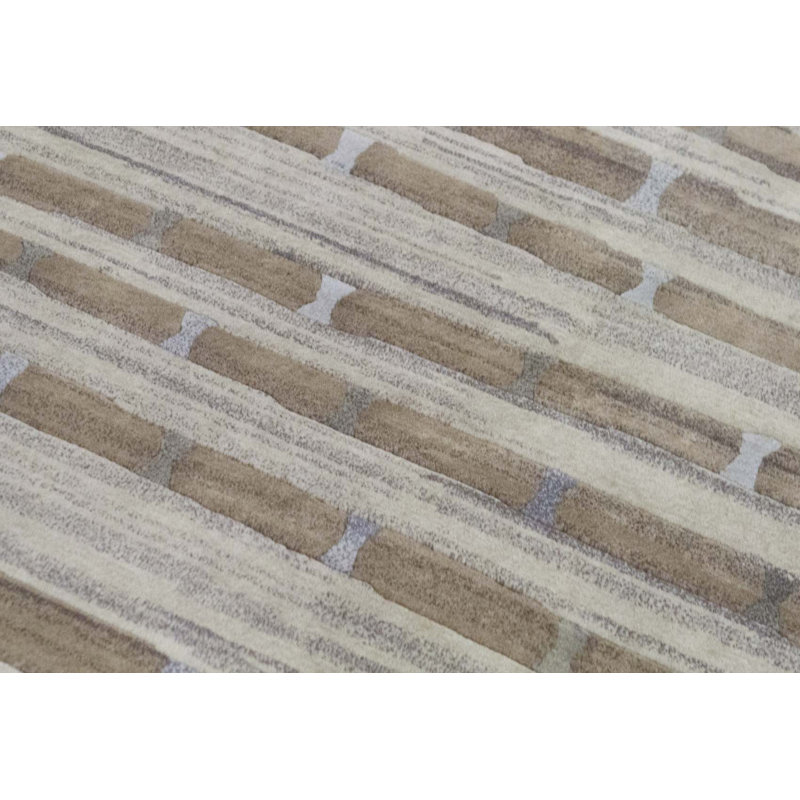 Wool Striped Area Rug