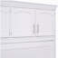 Grand lit mural avec armoire, blanc