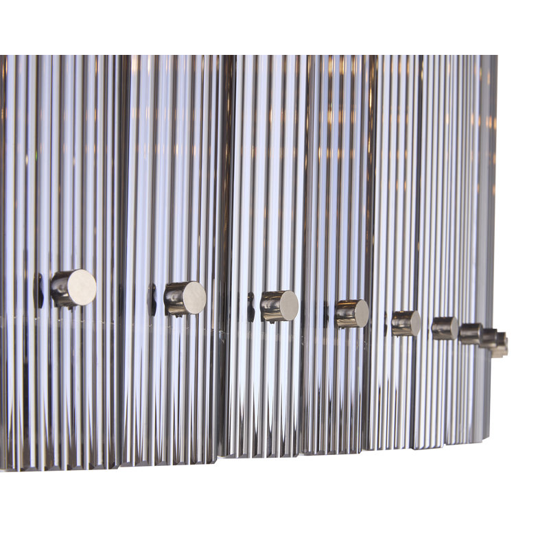 Kore Glass Chandelier, 19.5" H x 60" W x 60" D