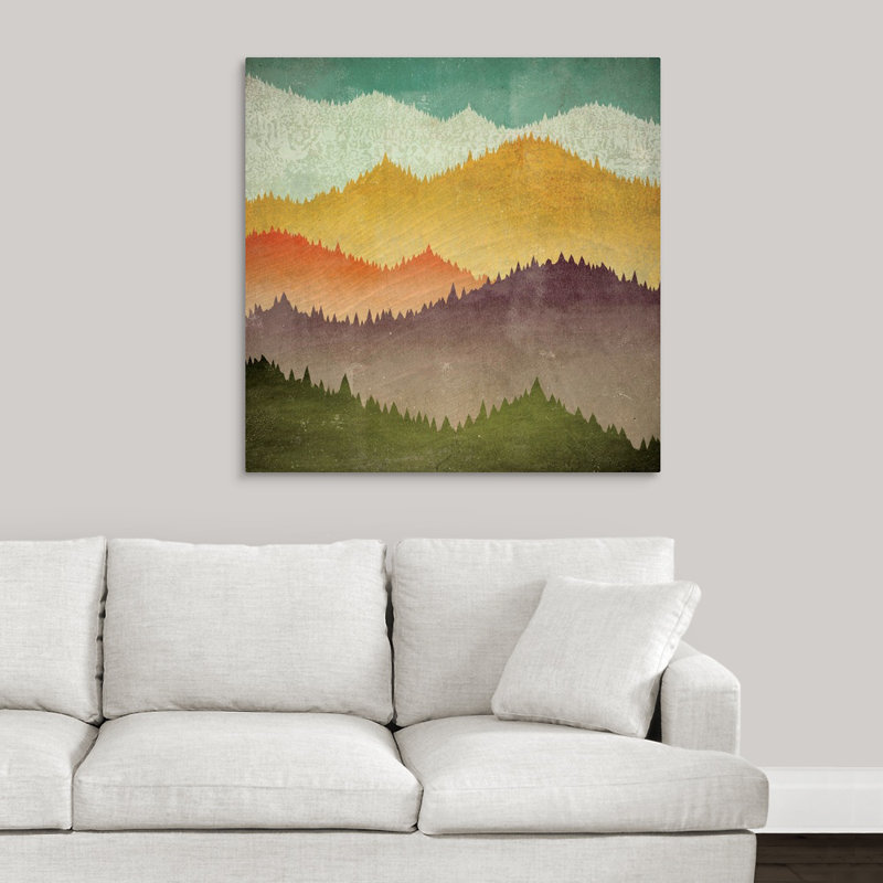 « mountain view » par ryan fowler, impression, H 35 po x l 35 po x P 1,5 po, Toile