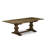 11 Piece Dinette Set Includes a Rectangle Dining Room Table with Removable Leaf and 10 Dark Khaki Linen Fabric Parson Dining Chairs, Distressed Jacobean-1958153794-1958153793