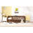 Walnut Twin-size Daybed With Space Trundle And Fence Guardrails Twin In Style-2042029550-2042029548