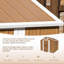 Remise de rangement extérieure 6 * 4 pi avec fenêtres, remise à outils de jardin en métal avec porte verrouillable et ventilation