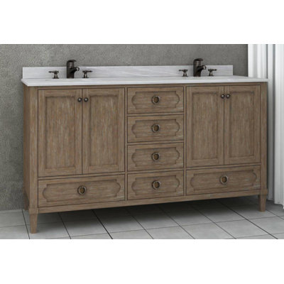 Meuble-lavabo gris l 62 po x P 22 po Asellus