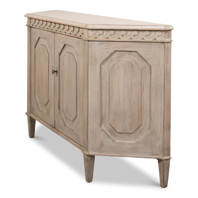 Wrenn 58'' W Solid Wood, Stone Gray