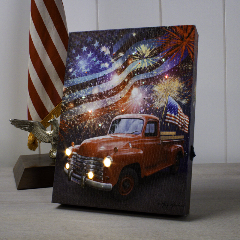Toile de fond avec feu d'artifice 8x6