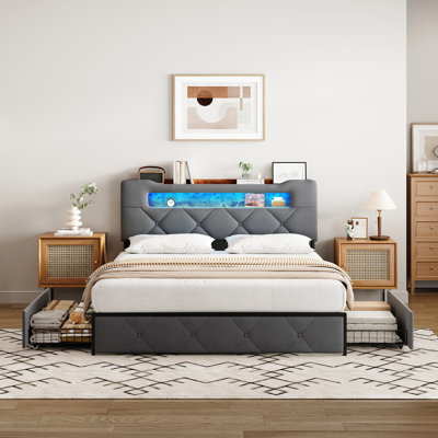 Upholstered Storage Bed