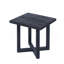 Table d'appoint carrée, noire