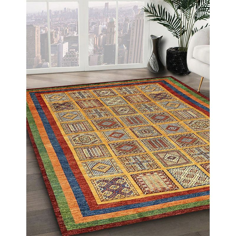 Abstract Indoor Rug, Square 6'