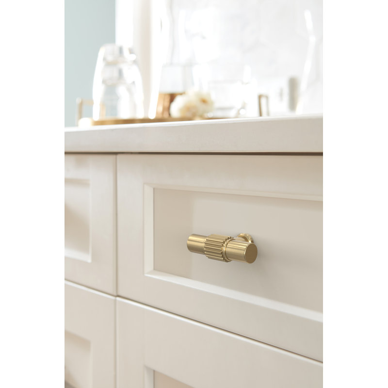 Poignée d'armoire de 2 po (51 mm) de longueur Farewind, Champagne doré