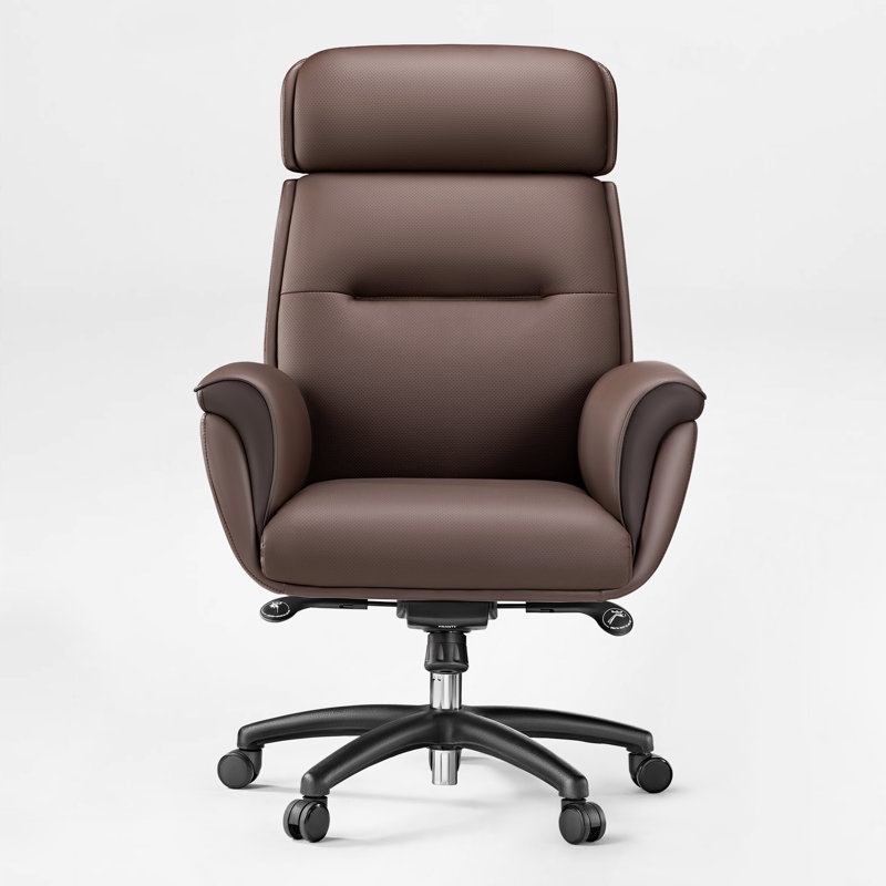 Eureka Ergonomic Faux Leather Executive Chair, Brown