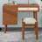 39" Retro Bohemian Style Wooden Makeup Vanity Set With Storage Drawers-696931089