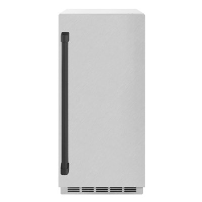 Machine à glaçons Gourmet de 15 po avec pompe de drainage et porte en acier inoxydable ZLINE de ZLINE