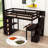 Heuss Kids Twin Loft Bed with Drawers-1005239310