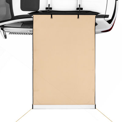 Auvent latéral pour véhicule (2 m x 2,5 m) – Auvent rétractable PU3000 mm UV50+ avec sac de rangement étanche et hauteur réglable pour VUS, camionnette, fourgonnette et véhicule récréatif