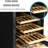 28 Bottle Dual Zone Wine & Beverage Cooler with Digital Lock, emperature Memory Function, Built-In/Undercounter Design, Stainless Steel & Double Tempered Glass Door for Home/Office/Bar