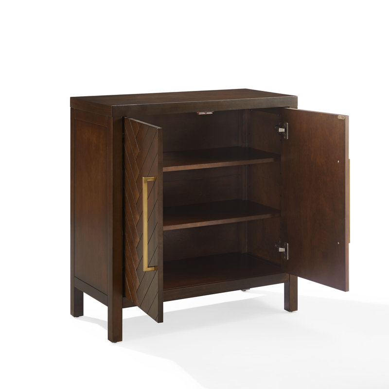 Armoire d'appoint Godehart - brun foncé, Brun foncé