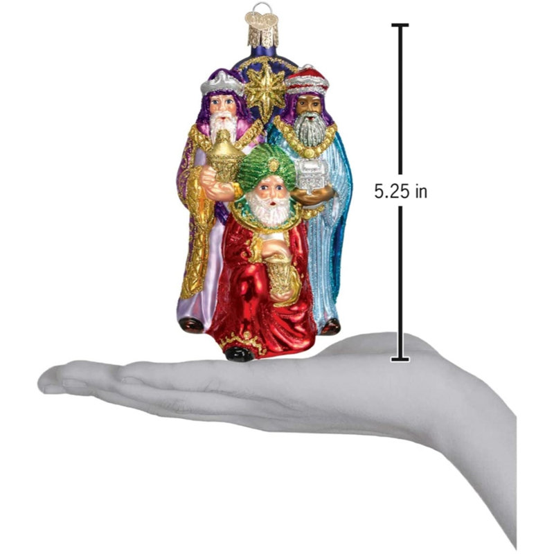 5.25 in. Glass Nativity No Animal(s) Shatterproof Hanging Figurine Ornament