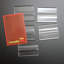 50mm Low Profile Flex Hinges, Flexible Living Hinges, Plexiglass, Transparent