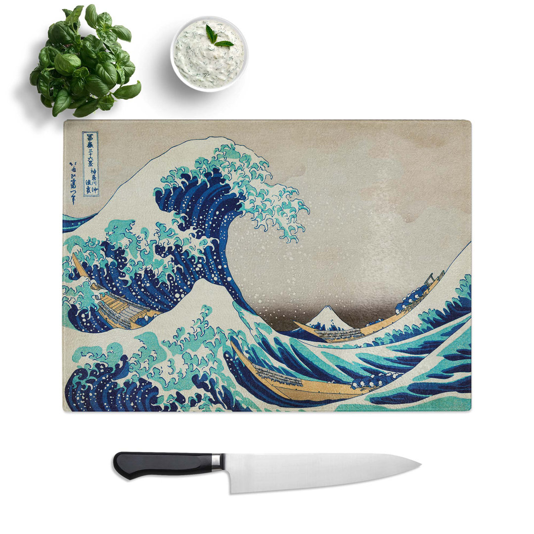 Tempered Glass The Great Wave off Kanagawa by Katsushika Hokusai Chopping Board