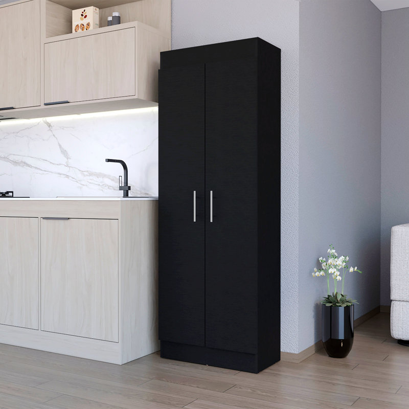 Rangement pour salle de bain Lashawna, Noir
