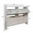 White Modern Flip-Down Shoe Cabinet with 4-Tier Slim Storage, Door Panels & Bottom Clearance Design, for Entryway or Living Room Organization-1332459265