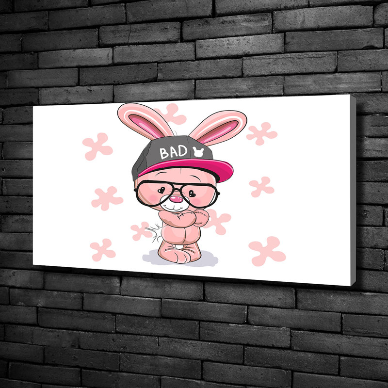 Rabbit In A Hat - No Frame Print on Canvas