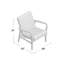 Fauteuil en polyester de 28 po de largeur Sanjay-20282684