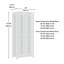 Armoire de rangement, finition brune