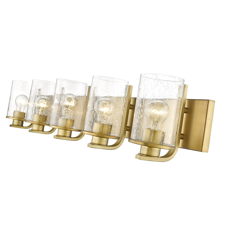 Goodlett 5 - Light Dimmable Vanity Light, Olde Brass